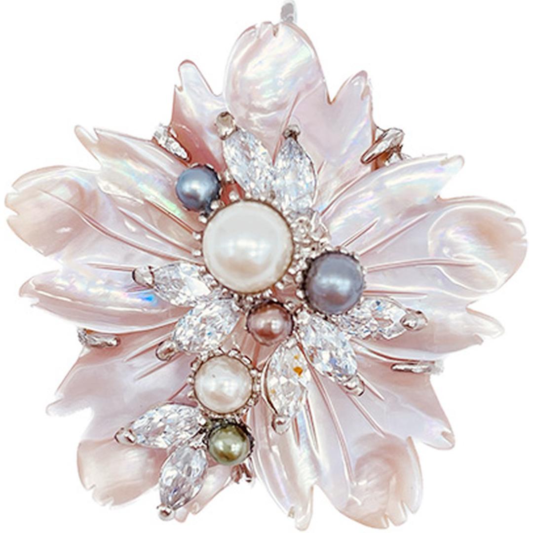 [현대백화점] [JJQUEEN] 예당 꽃자개 브로치 BR557