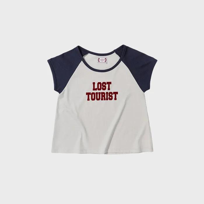 Lost Tourist Tee Raw/Dusty Navy