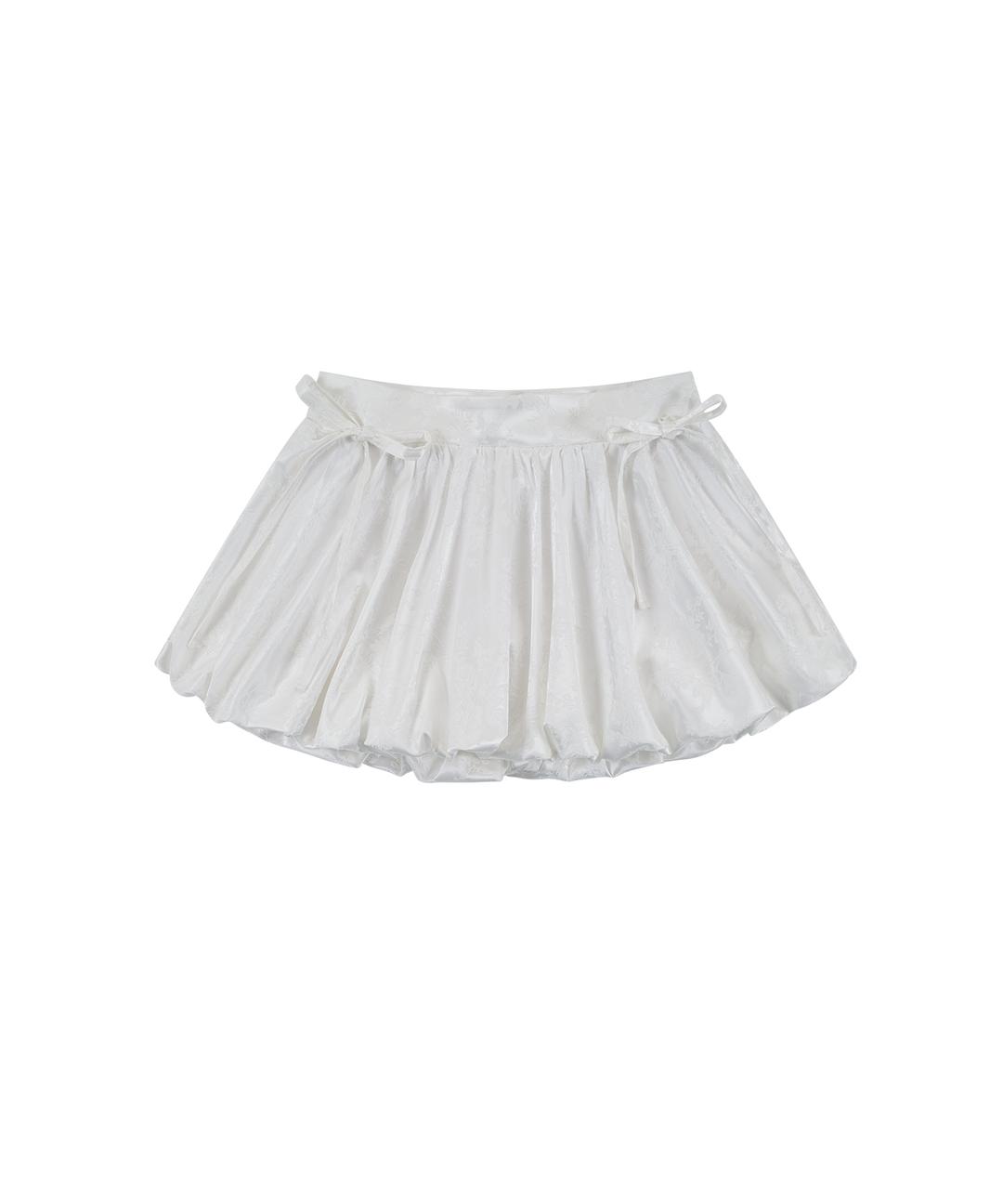 Fairy Ribbon Bubble Skirt White