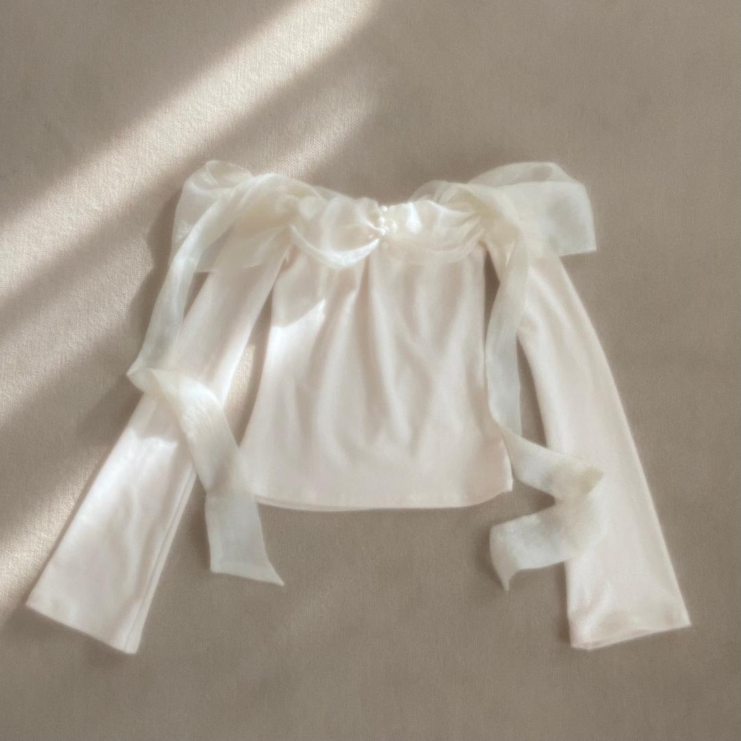 Shirring Off Shoulder Top