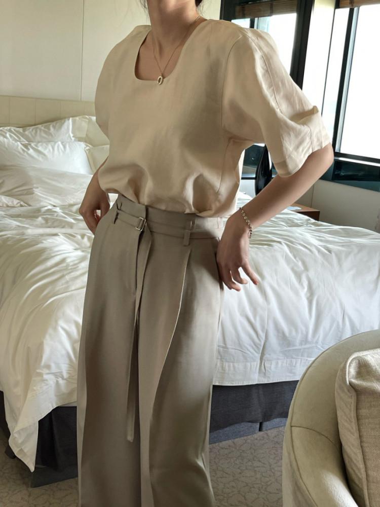 SALE 피치당일/23ss 브론즈 피넛블라우스 4colors