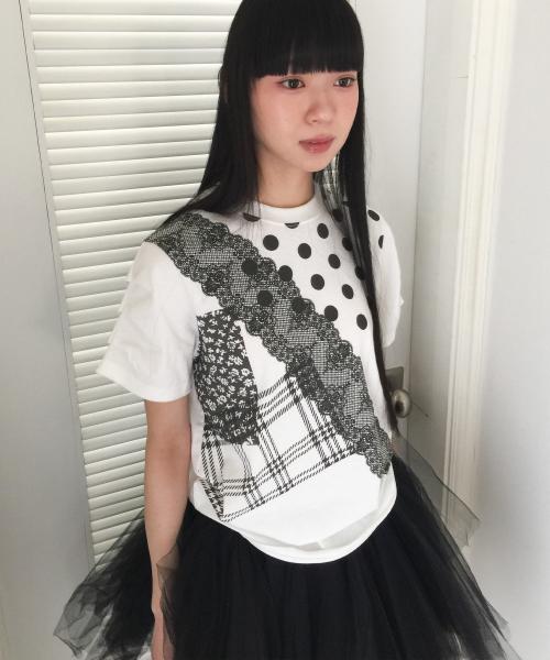 FFATS MIX PATTERN TEE_WHITE(NG2GSUT582A)