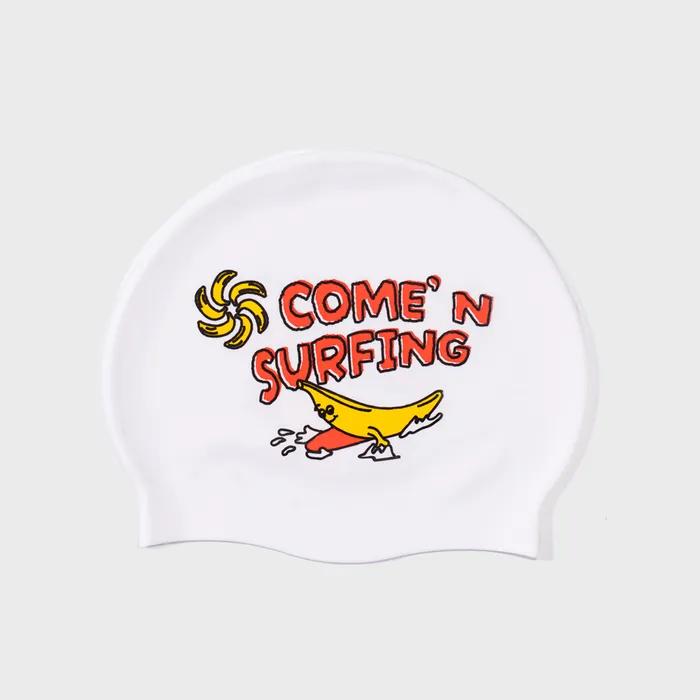 COMEN SURFING SWIM CAP  (POOL WHITE)