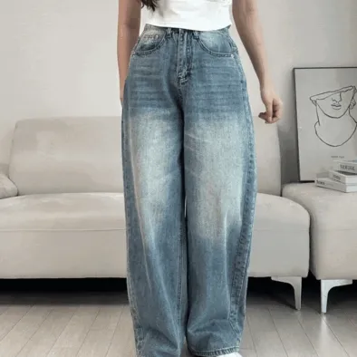 ⚡당일발송🔥주문폭주 NB491 - 사이드 뽀인트 워싱 데님