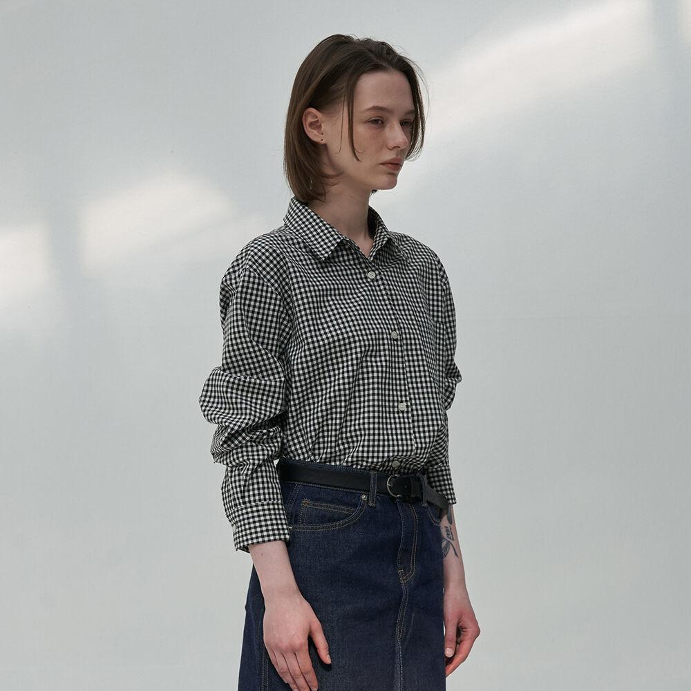 Classic Gingham Shirt (Black/White)