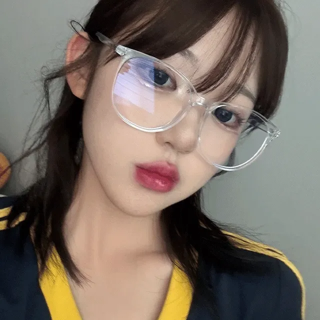 💜당일출고💜1+1할인💜블루라이트 차단 안경 투명 뿔테 빅사이즈 가벼운 시력보호 패션 안경테