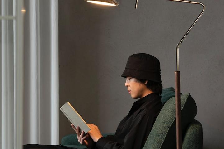 [해외] 빛조절 회전 엔틱 거실 플로어 스탠드 램프 조절 무드등 장스탠드 조명