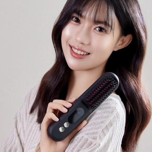 nimin 빗 고데기 무선 헤어 스타일러 매직기 충전식 - 매직기 | 쿠팡