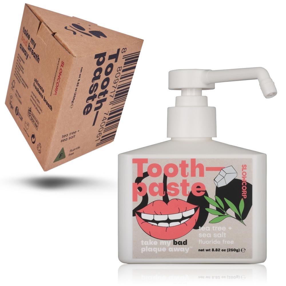 슬로우코프 얼티메이트 티트리 천연 무불소 프리미엄 비건치약 대용량 250g