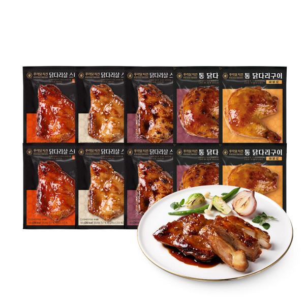 푸라닭 통닭다리 스테이크 세트 (10팩) / 15%쿠폰가 최종 35360원