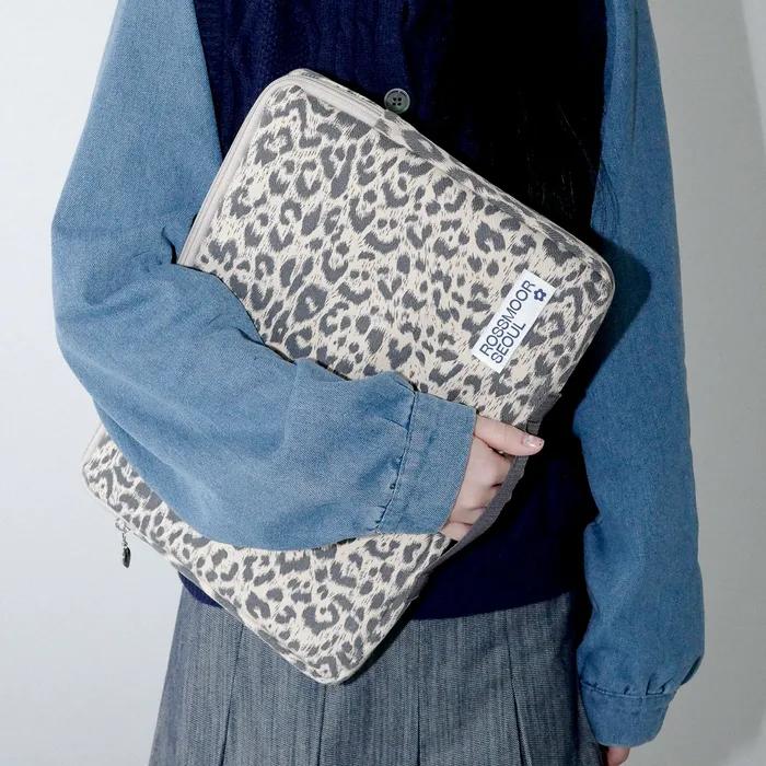 [2차 재입고]Leopard laptop pouch _ 2sizes