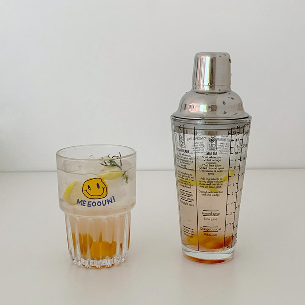 칵테일 글라스 쉐이커 셋트 핸드 바운서 홈메이드 워터보틀 믹싱볼 에이드 쉐이커 셋트