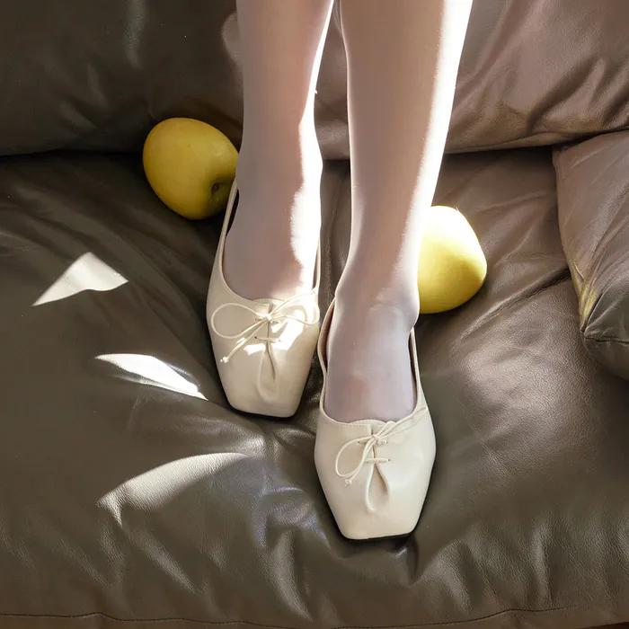 [단독] [바로배송] 유디트 리본 핀턱 플랫 [n5292-1]_3color