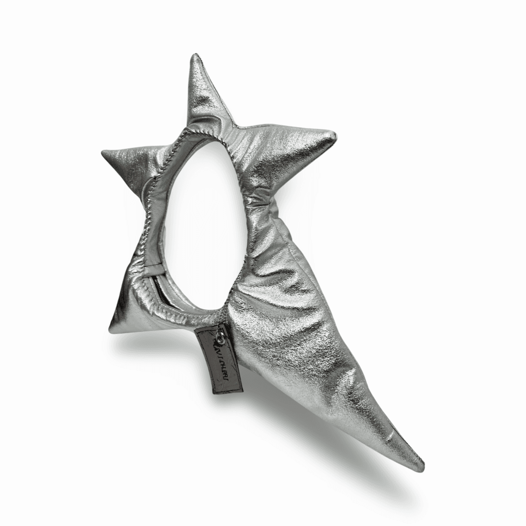 Silver Kokav Star Plush Shoulder Bag