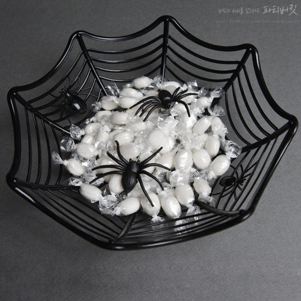 할로윈 거미 블랙 사탕 바구니