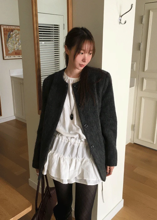 [MD추천] 나일 모헤어 라운드 자켓 (2 color)