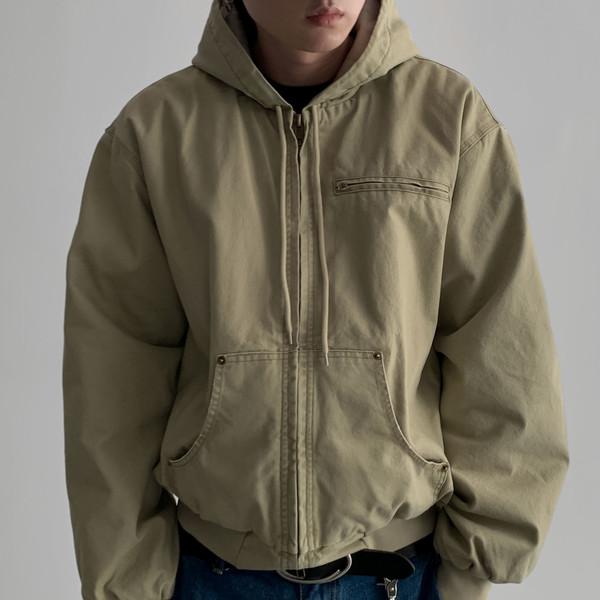 로키 빈티지 워크 후드 점퍼 (4colors)