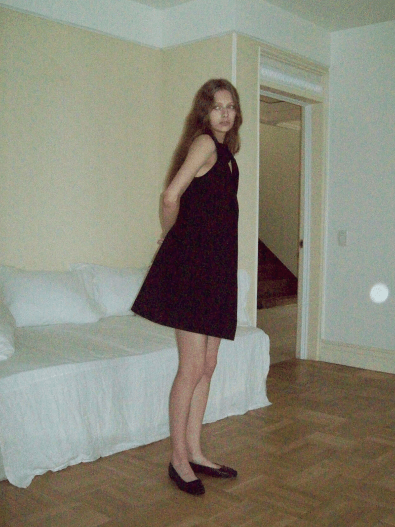 Souissi Bow Tie Dress Black (3rd)