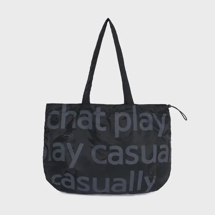 [Mmlg] CPC TYPO LAYOUT TOTE BAG (BLACK)