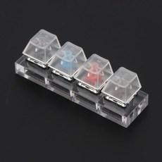 gateron mx 스위치 아크릴 기계식 키보드 스위치 4 반투명 투명 샘플러 테스터 키트 장난감 스트레스 릴리프 선물 85wd 키캡