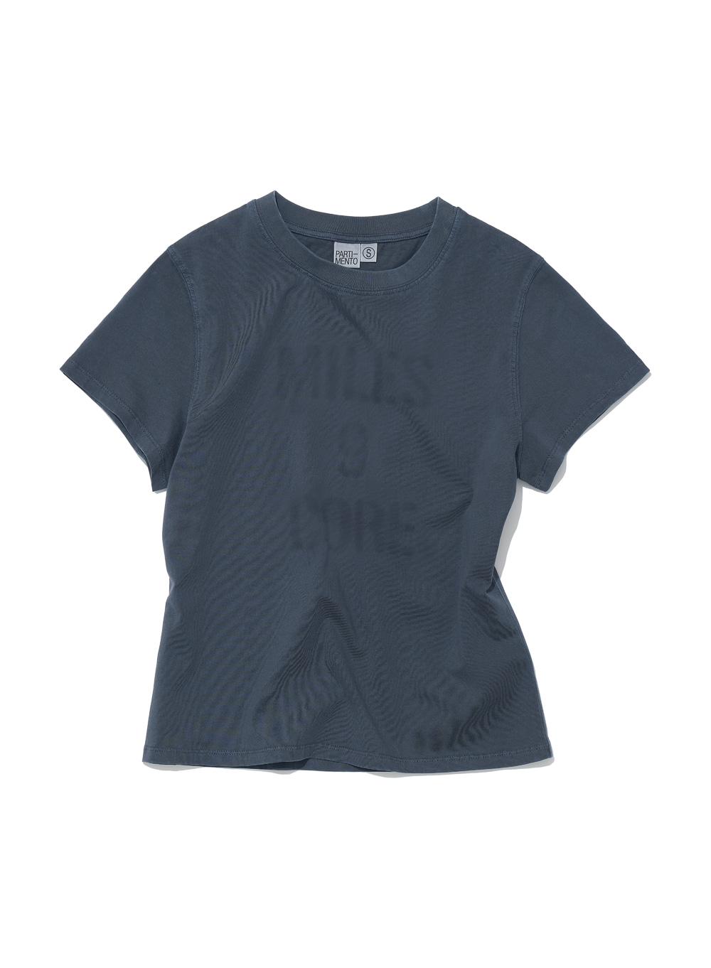 [WOMEN] MILES 9 CORE RELAXED TEE_DUSTY NAVY