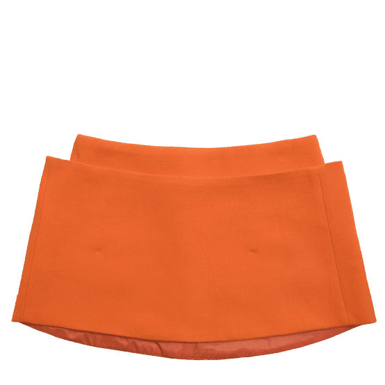 2 Layerd mini skirt -orange