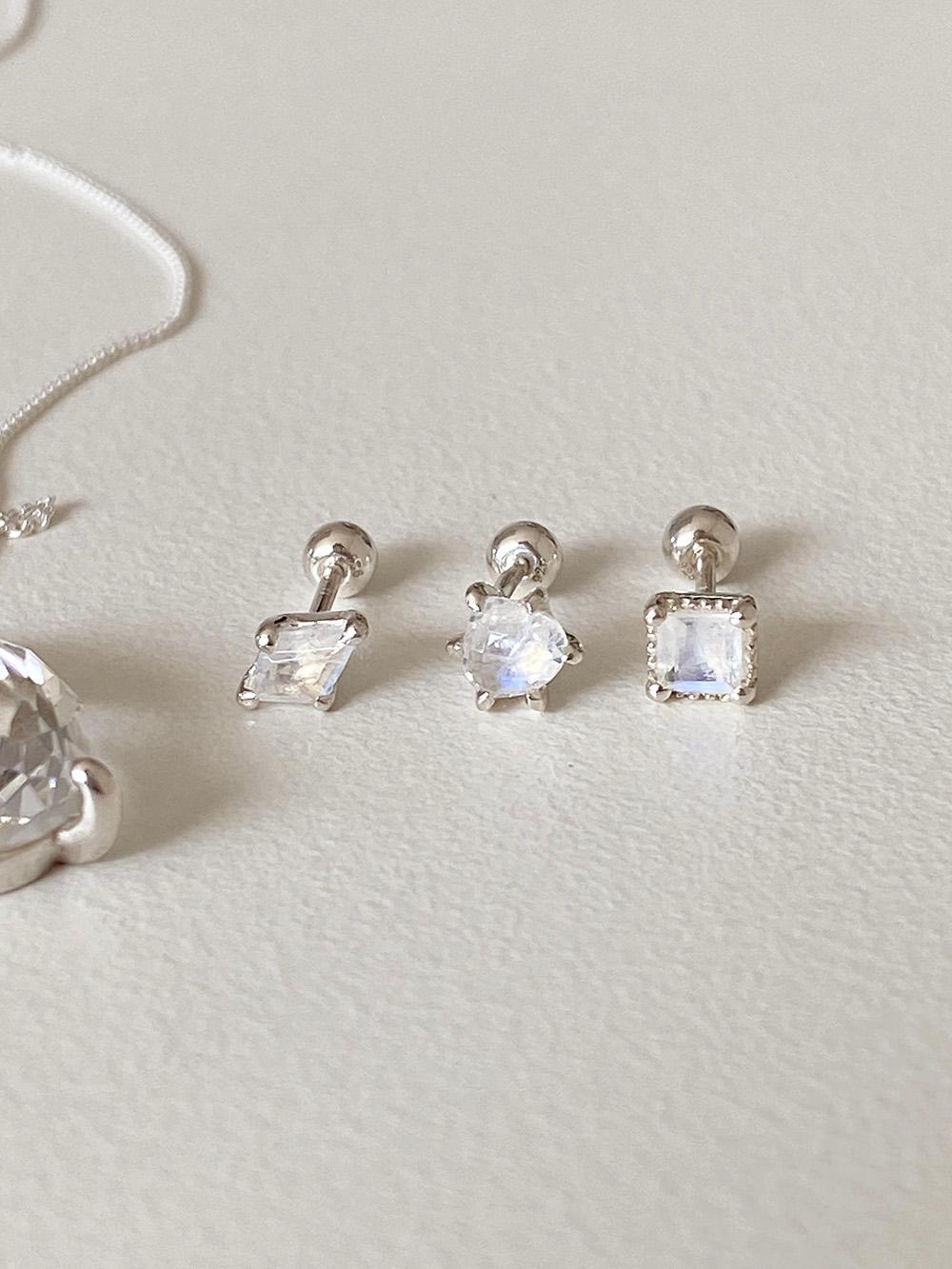 레인보우 문스톤 피어싱