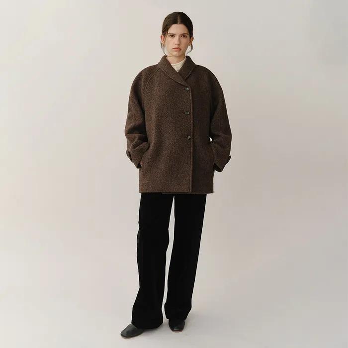 Teresa Alpaca Jacket Dried Plum