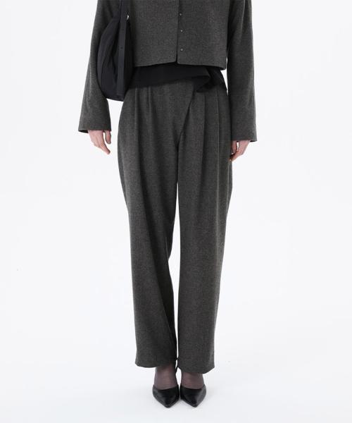 WOOL WRAP PANTS (2COLORS)