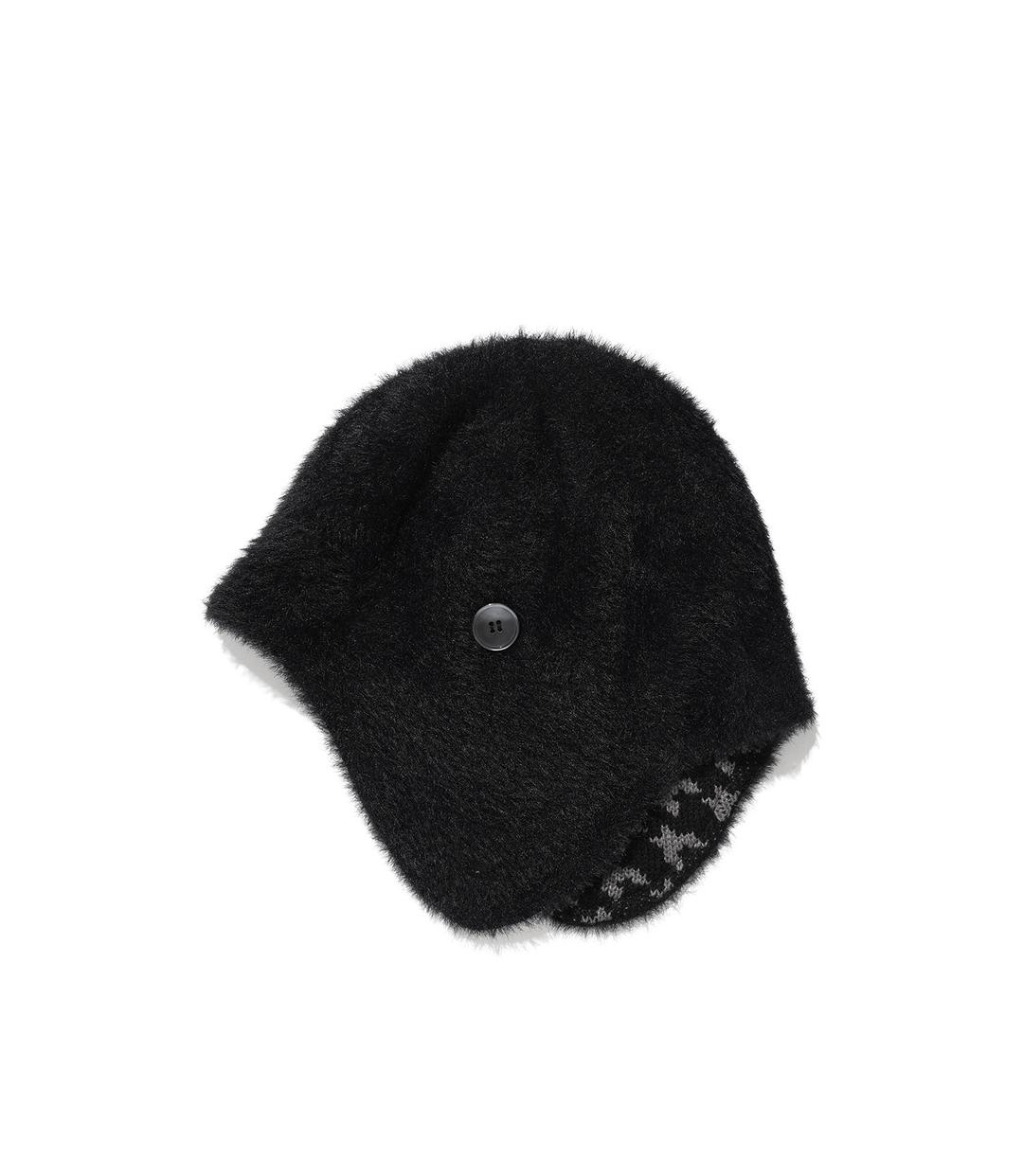 ffats earcap button beanie[black]