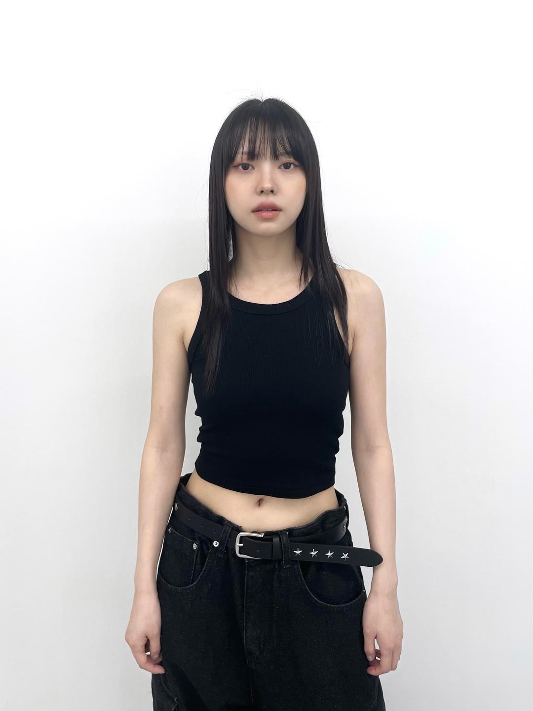 골지 모던 크롭 슬리브리스