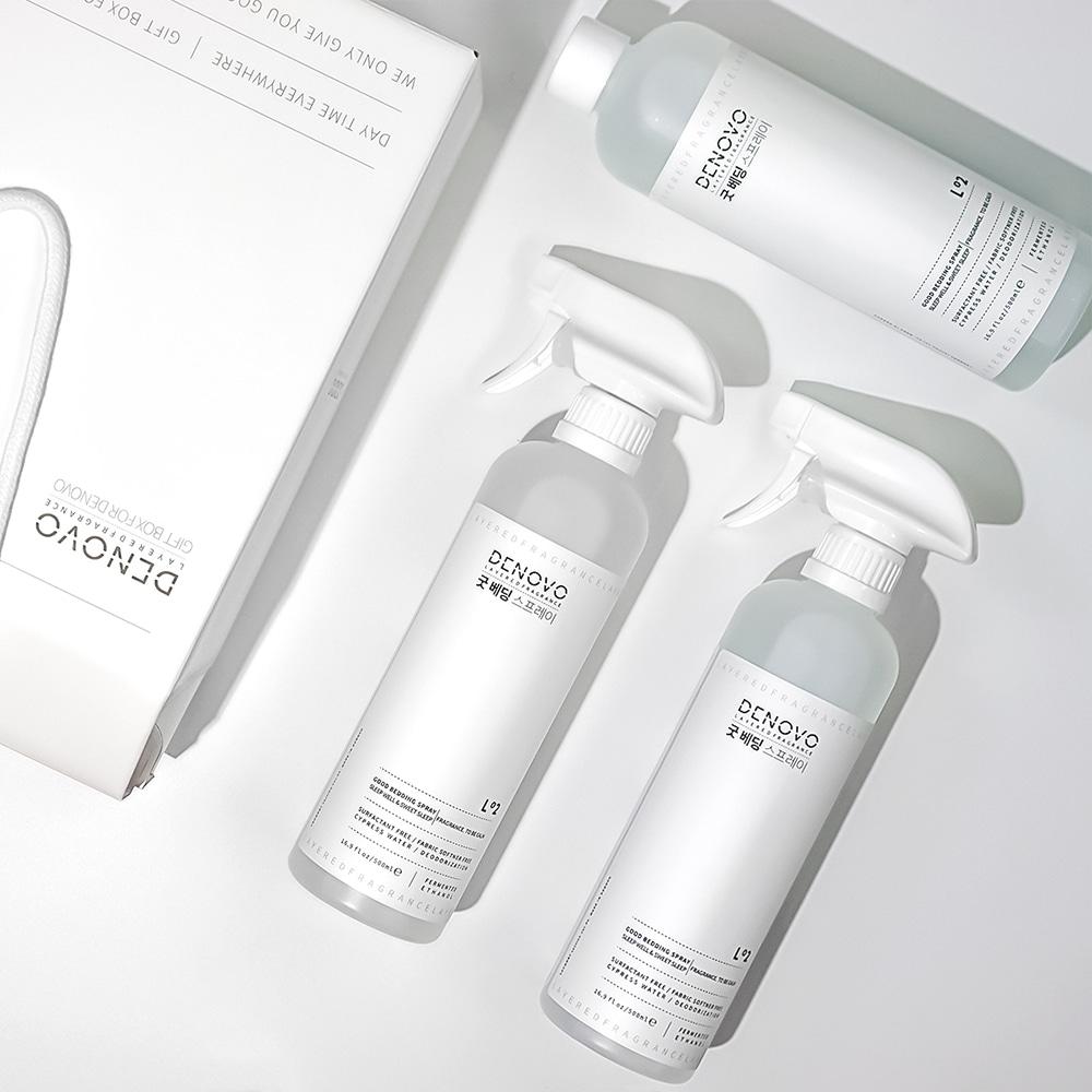 디노보 굿베딩 침구 스프레이 캐모밀크 500ml 2+1 선물세트