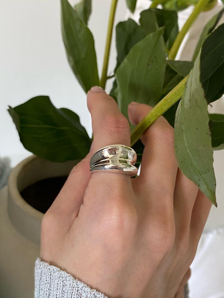 Lump bold ring 럼프 볼드 핸드메이드 은반지 (실버925)