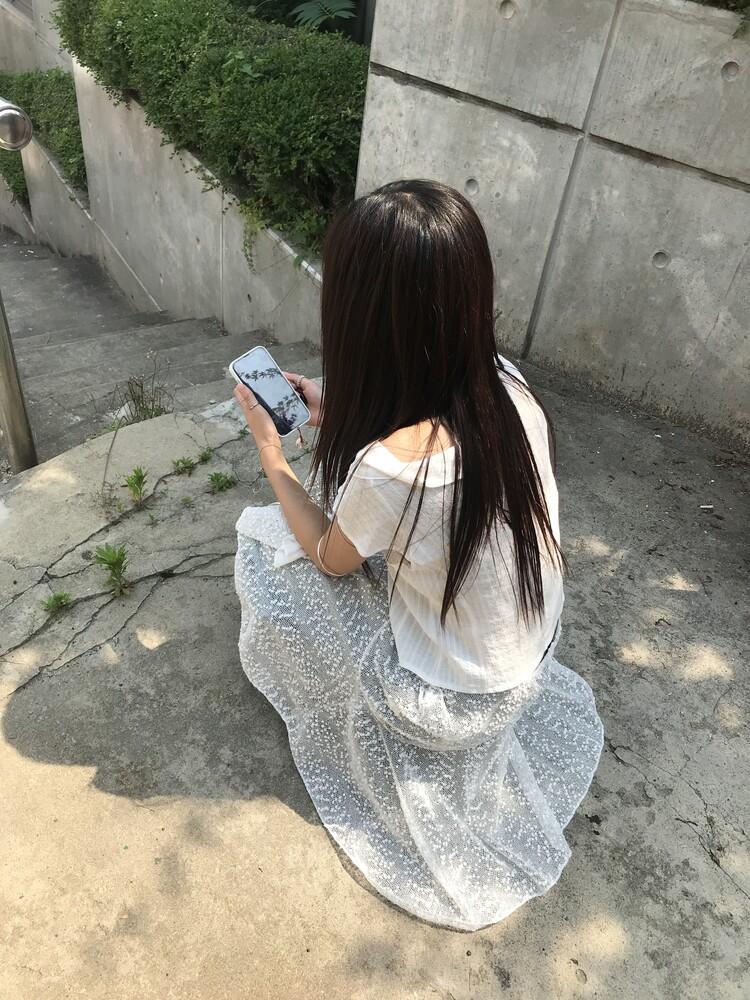 튜프티 sparkle layered skirt