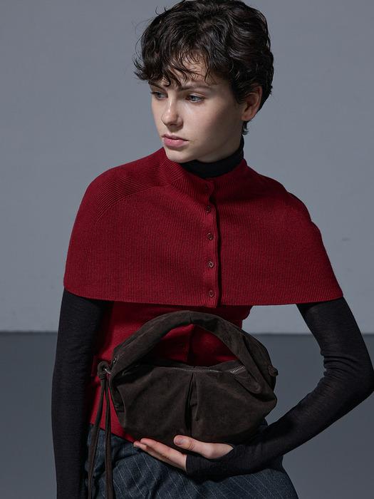 [단독]LUVIN BAG SMALL SUEDE CHOCO 러빈백 스몰 스웨이드 초코