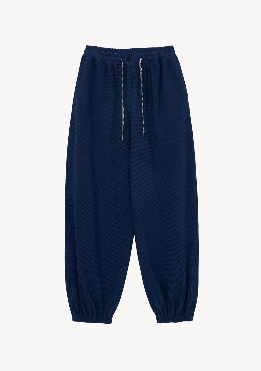 Waffle Jogger Pants in Navy