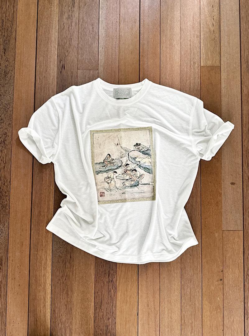 [ 민 화 ] 빨래터, 김홍도 - 반소매 ver.