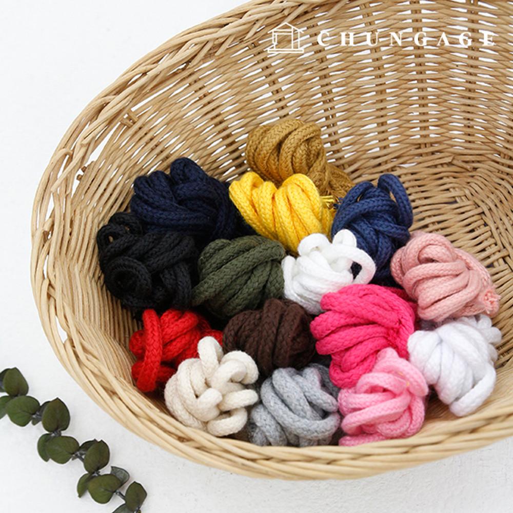 마크라메 재료 실 컬러 우동끈 2마 50마 네트백 스트링 16종