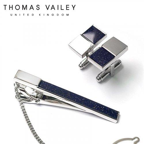 넥타이핀/커프스 세트-스페이스