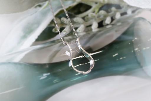 청자 주병 링 홀더 목걸이