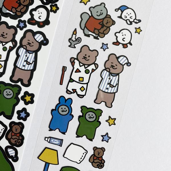 키치키치 | (단종) [new] 파자마 리무버블 씰스티커