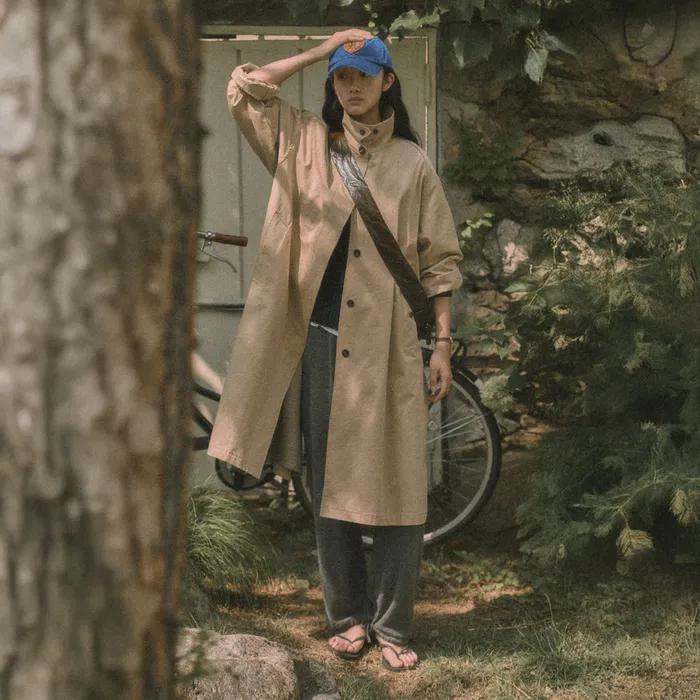 ELIBA LONG TRENCH COAT_CAMEL