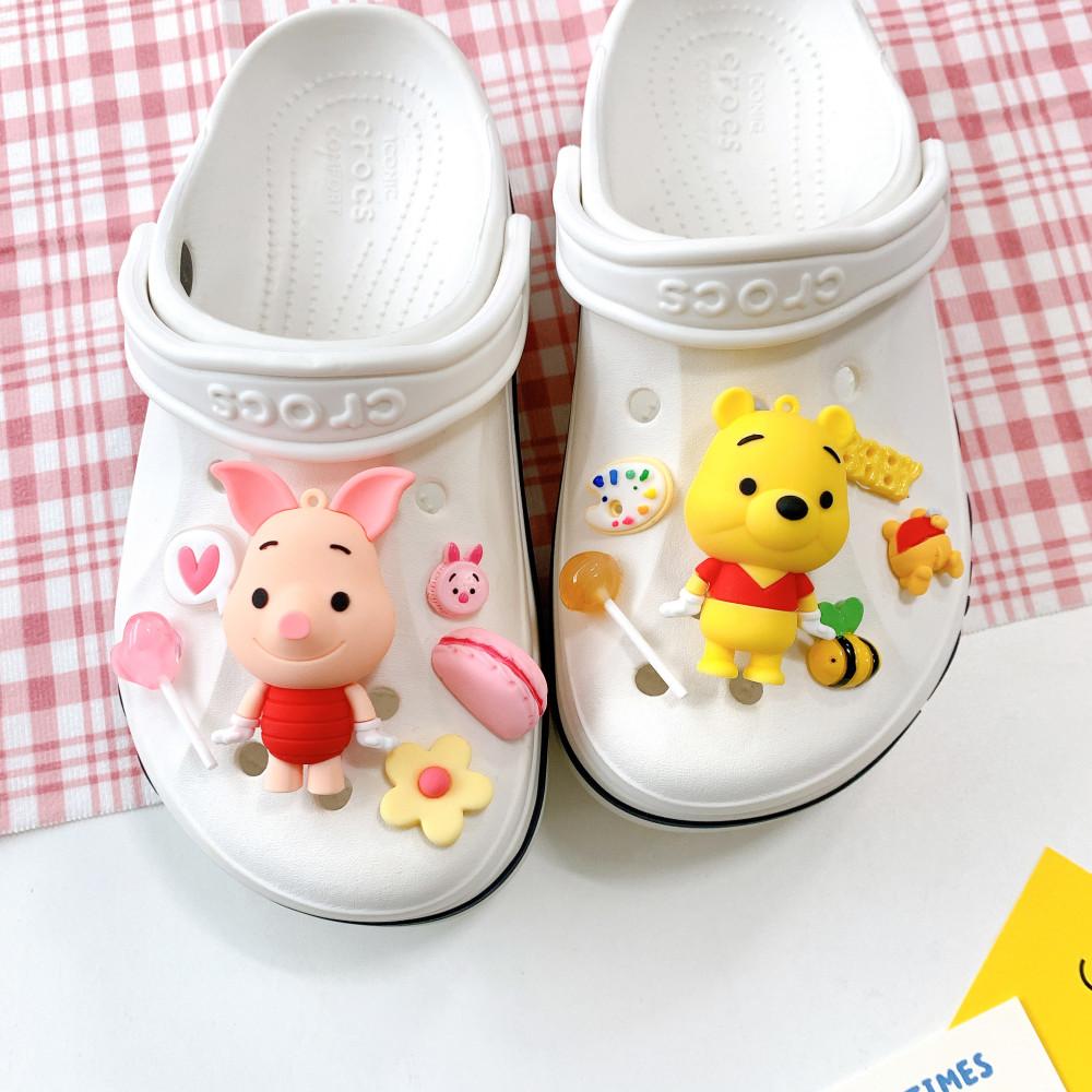곰돌이 푸 티거 피글렛 크록스지비츠 호환 세트 (3 types) 참 신발악세사리