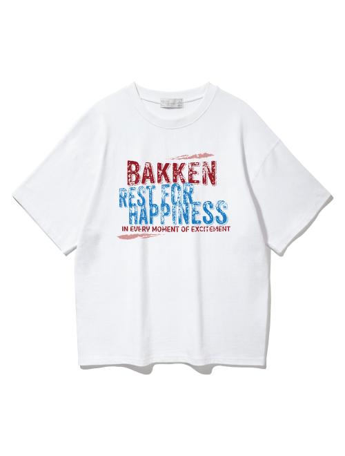 Mixed-color Typography 반팔티셔츠 BK3986_화이트