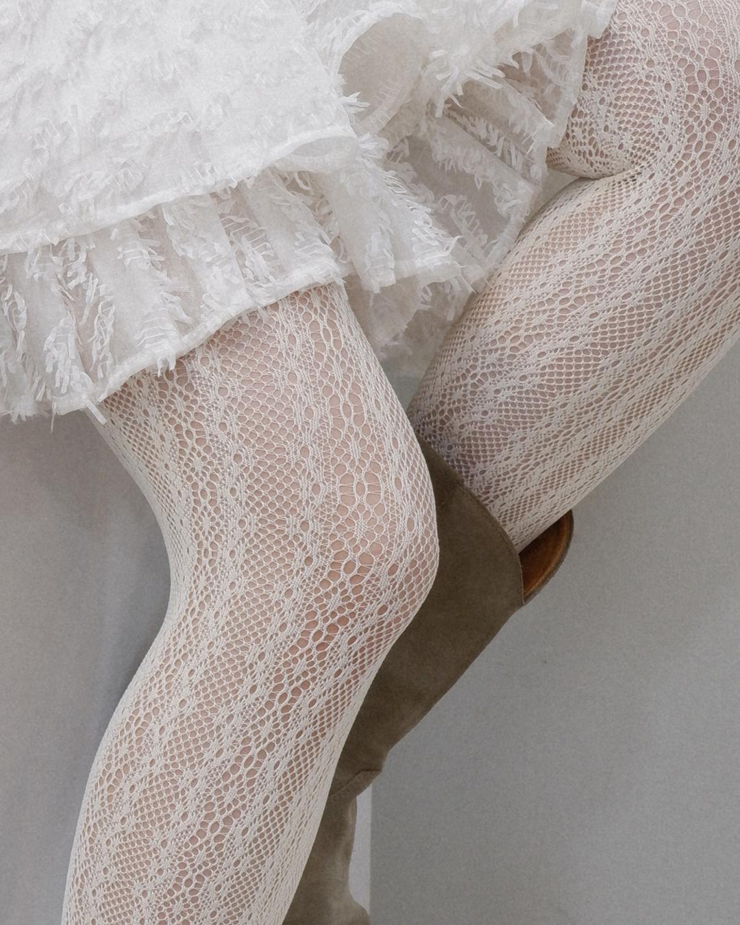 lace mesh stockings (3colors)