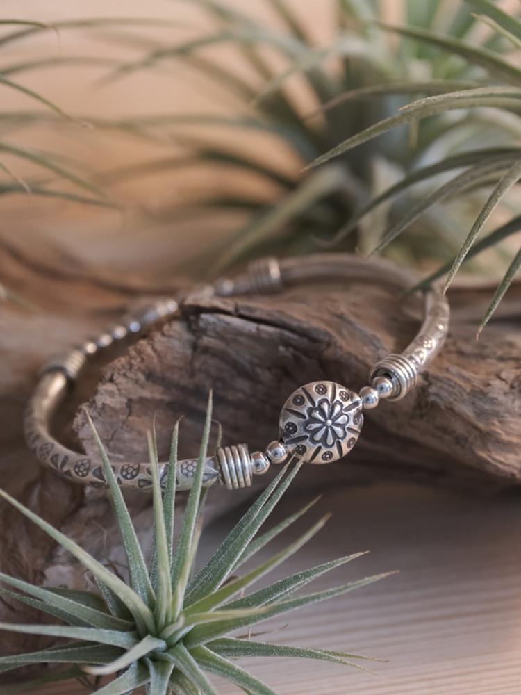 [자체제작]𝖨𝖨.Boho Silver B. / 𝖨𝖨.보헤미안 실버 브레이슬릿.