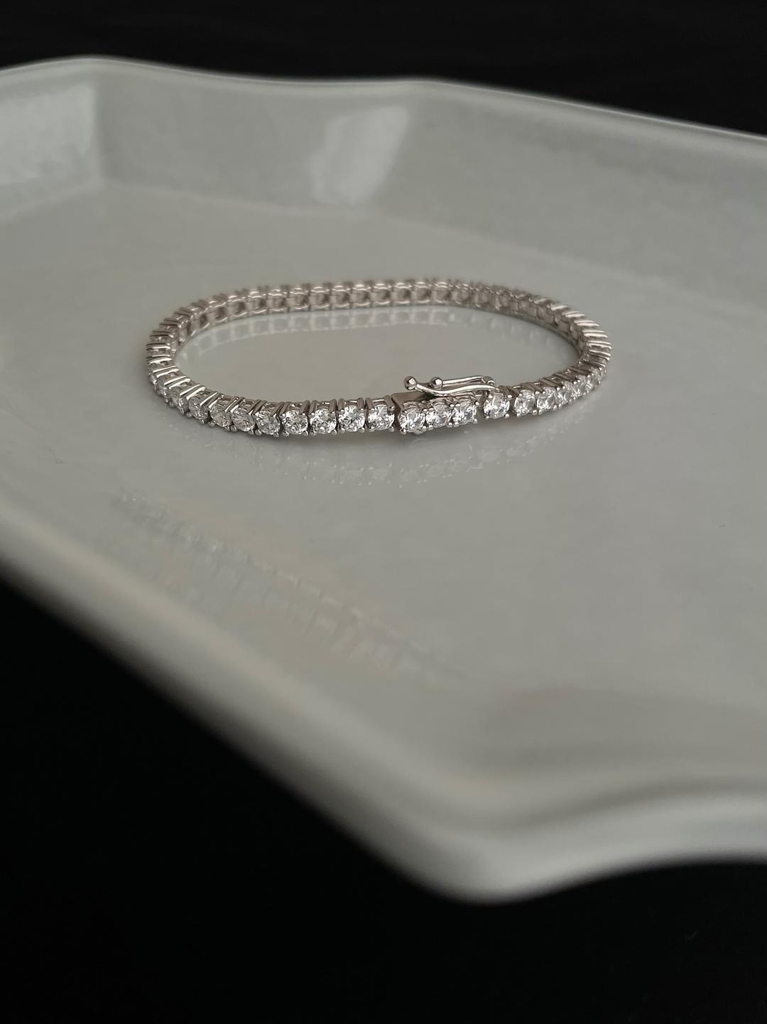Silver Tennis Bracelet