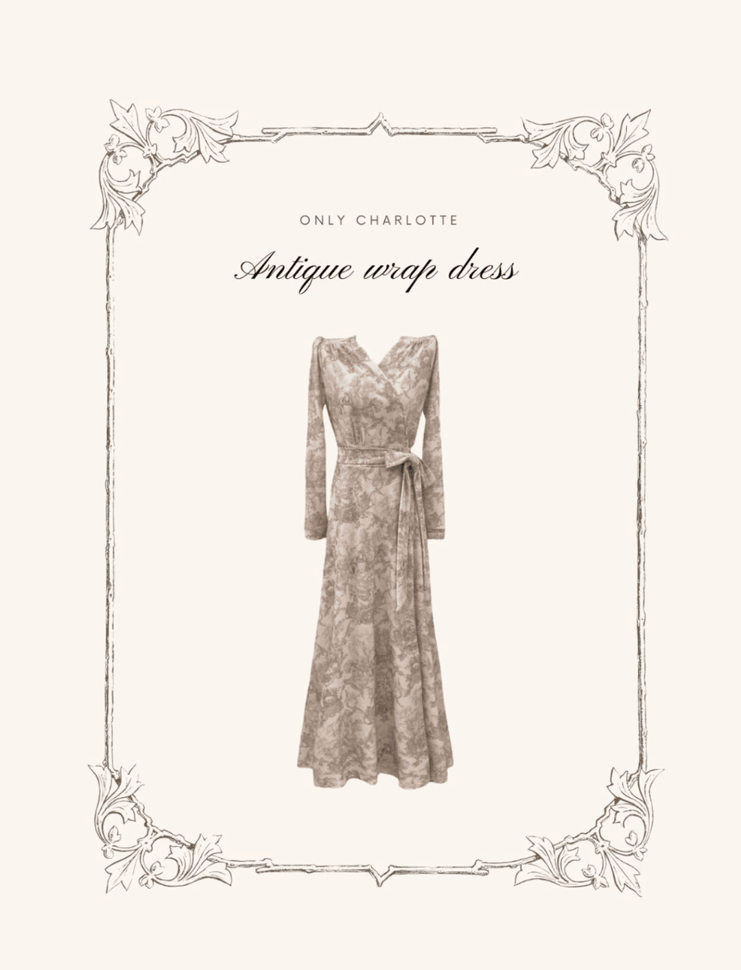 MADE 기모 앤티크 랩원피스