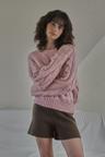 Robin cable knit_pink
