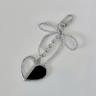 스테인드글라스 하트 리본 키링 (heart ribbon keyring)